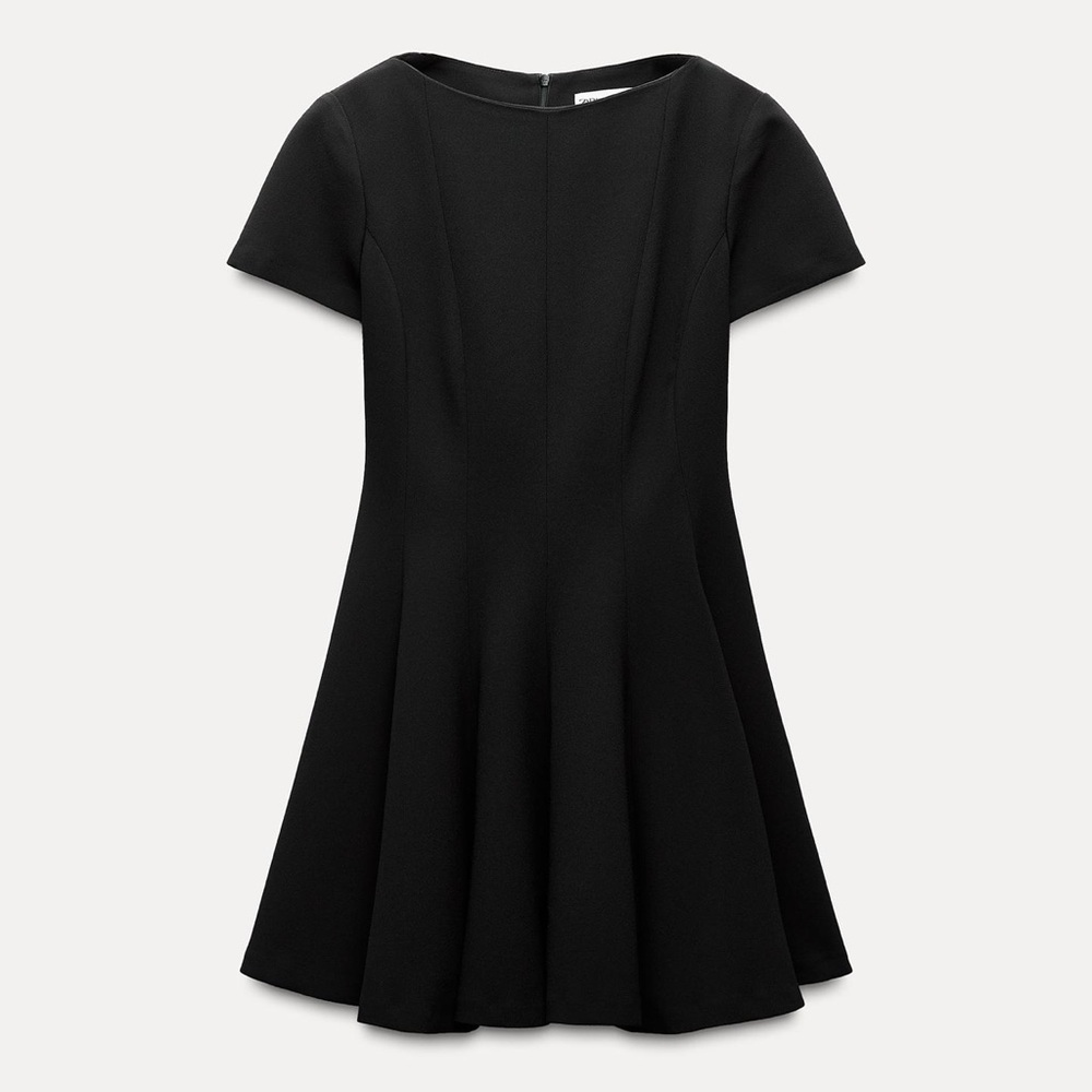 Zara Godet Mini Dress Size S NWT